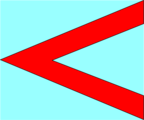 Free Stock Photo: Illustration of a red left facing arrow