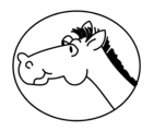 Free Stock Photo: Illustration of a cartoon horse head