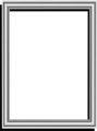 Free Stock Photo: Illustration of a blank 3d frame border