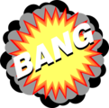 Free Stock Photo: Illustration of an explosion with bang text