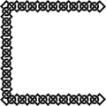 Free Stock Photo: Illustration of a linked frame border