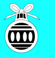 Free Stock Photo: Illustration of an ornament on a blue background