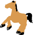 Free Stock Photo: Illustration of a cartoon horse.