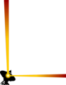 Free Stock Photo: Illustration of a lower left frame corner with a satellite dish