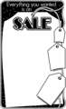 Free Stock Photo: Illustration of a blank sales frame