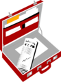 Free Stock Photo: Illustration of an open briefcase