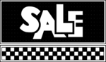 Free Stock Photo: Illustration of checkerboard sales text