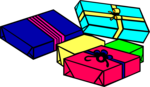 Free Stock Photo: Illustration of some wrapped gifts
