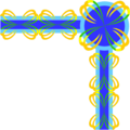 Free Stock Photo: Illustration of an upper right frame corner