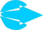 Free Stock Photo: Illustration of a blue right arrow