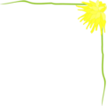 Free Stock Photo: Illustration of a floral upper right frame corner