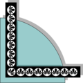 Free Stock Photo: Illustration of a floral lower left frame corner