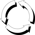 Free Stock Photo: Illustration of circular arrows