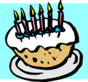 Free Stock Photo: Illustration of a birthday cake