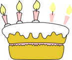Free Stock Photo: Illustration of a birthday cake
