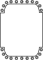 Free Stock Photo: Illustration of blank frame border with stars