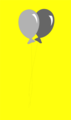 Free Stock Photo: Illustration of two balloons