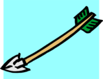 Free Stock Photo: Illustration of a lower left pointing arrow