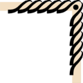 Free Stock Photo: Illustration of an upper right frame corner