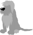 Free Stock Photo: Illustration of a shaggy dog