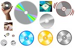Free Stock Photo: Various compact discs