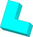 Free Stock Photo: Illustration of a 3d left facing arrow