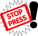Free Stock Photo: Illustration of stop the press text