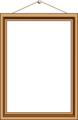 Free Stock Photo: Illustration of a blank hanging picture frame
