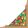 Free Stock Photo: Illustration of a lower right stained glass frame corner