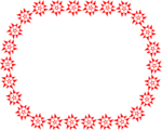 Free Stock Photo: Illustration of a blank border of red stars