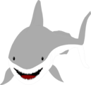 Free Stock Photo: Illustration of a great white shark
