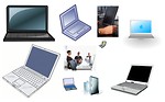 Free Stock Photo: Various laptops