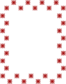 Free Stock Photo: Illustration of a blank frame border of red stars
