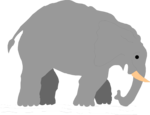 Free Stock Photo: Illustration of an elephant