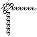 Free Stock Photo: Illustration of an upper left frame corner