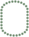 Free Stock Photo: Illustration of a blank border of green star shapes