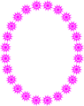 Free Stock Photo: Illustration of a blank frame border of purple stars