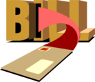 Free Stock Photo: Illustration of a bill arriving in the mail