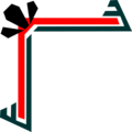 Free Stock Photo: Illustration of an upper left frame corner
