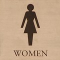 Free Stock Photo: Illustration of a womens restroom sign