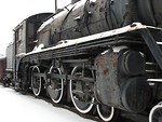 Free Stock Photo: A snow covered steam locomotive