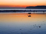 Free Stock Photo: A beach sunset