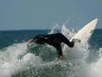 Free Stock Photo: A man surfing in the ocean