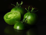 Free Stock Photo: Isolated green tomatoes