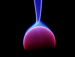 Free Stock Photo: Closeup of an energy arc on black background