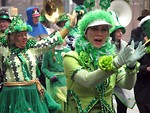 Free Stock Photo: People marching in the 2009 Atlanta Saint Patricks Day Parade