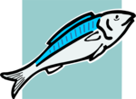 Free Stock Photo: Illustration of a blue fish