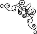 Free Stock Photo: Illustration of an upper right frame corner