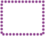 Free Stock Photo: Illustration of a blank frame border of purple star shapes