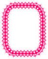 Free Stock Photo: Illustration of a pink blank frame border